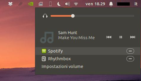 Menù separati musica